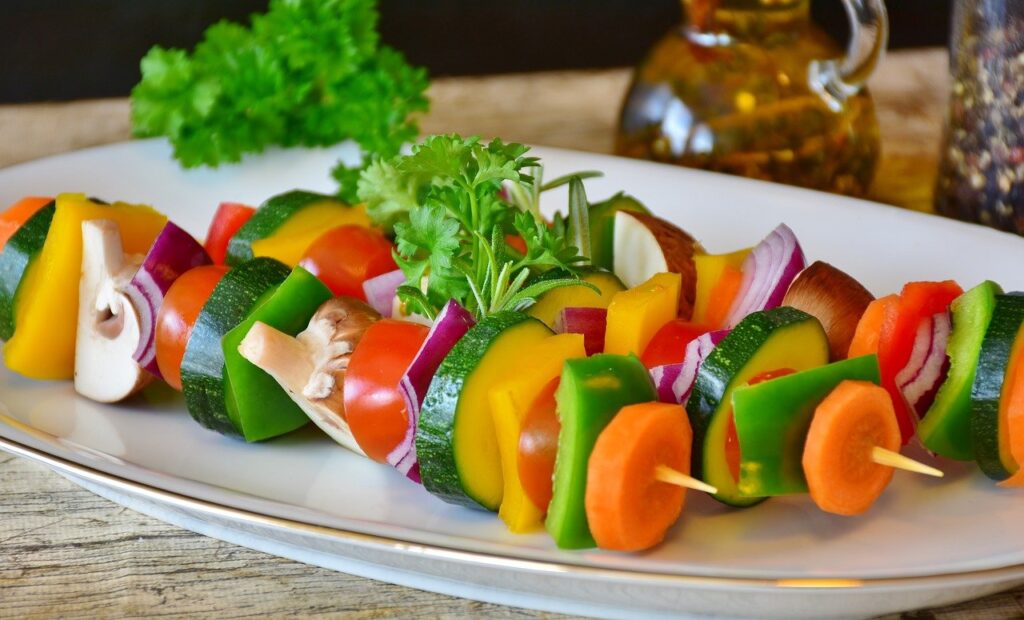 vegetable skewer