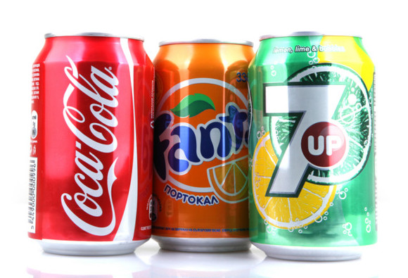 fizzy drink cans