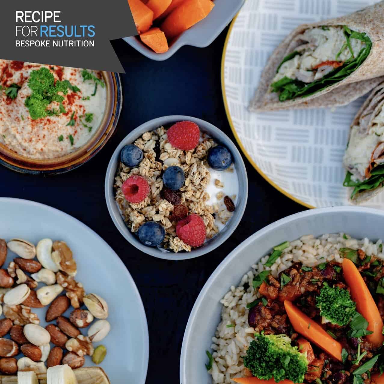 Wholesome meal prep made easy: wraps, rice bowls, granola, hummus, nuts & fresh veg. Balanced, high-protein meals delivered across Essex.